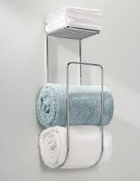 wall mounted towel rack bathroom shelf
