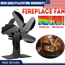 Wood Stove Fan 5 Blade Fireplace Fan