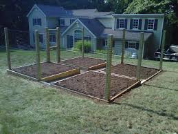 Enclosed Vegetable Garden With Raised