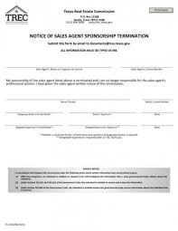 s agent sponsorship termination
