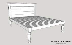 classic queen size platform bed plans