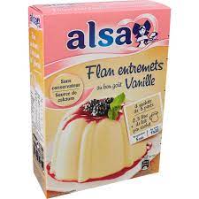 ALSA Préparation pour flan entrements à la vanille 4 sachets 192g pas cher  - Auchan.fr