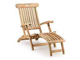 wooden lounge chair patio