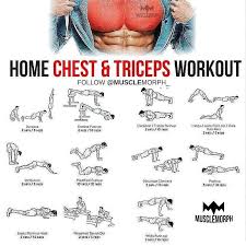 home chest triceps workout