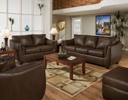 brown cordovan bonded leather sofa