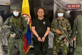 Colombian drug lord Dario Antonio Usaga ...