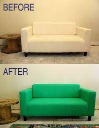 sofa with paint