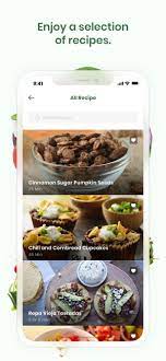 vegetarian recipes meals on the app