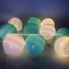 led white plastic ball string light for