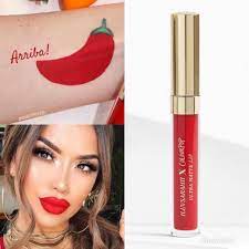 colourpop liquid matte red lipstick