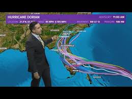 Hurricane Dorian Latest Forecast Path And Spaghetti Plot