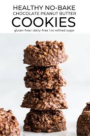 For these no bake cookies you only need 7 ingredients and 15 minutes to make! Healthy No Bake Chocolate Peanut Butter Cookies With Only 8 Good For You Ingredients They Re A Del In 2020 Healthy Baking Healthy Oat Cookies Healthy Dessert Recipes