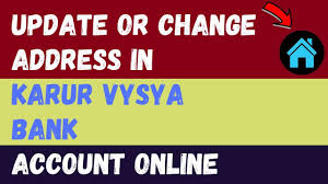 Interested candidates shall refer to the official notification to know the prescribed eligibility criteria and selection process. How To Change Update Address In Karur Vysya Bank Account Online Youtube