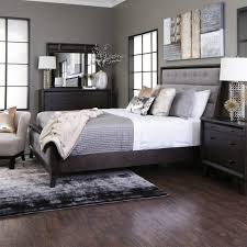 Gray Tufted Bedroom Set Queen Size