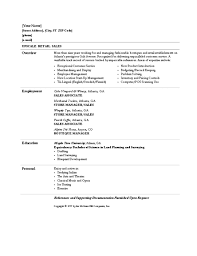 Best Ideas of Sample Resume Retail Sales For Resume SampleBusinessResume com