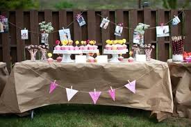 simple bridal shower table decorations