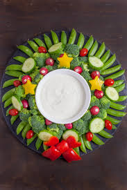 This fun christmas appetizer is a quick, affordable, and easy way to serve party guests a festive dip for chips or. Veggie Wreath Cute Christmas Appetizer Eating Richly