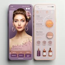 cosmetics makeup tutorial app design