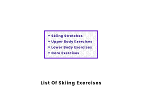 list of skiing exercises