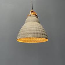 Mercury Glass Hanging Lamp With Brass