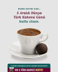 Kahve Dünyası - Heyecan dolu gün yaklaşıyor, 5 Aralık bizim için adeta bir  bayram günü!😍 UNESCO tarafından “İnsanlığın Somut Olmayan Kültürel Mirası”  olarak kabul edilen Türk Kahvesi için her yıl 5 Aralık