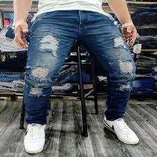 jeans con rotos para hombre en cali
