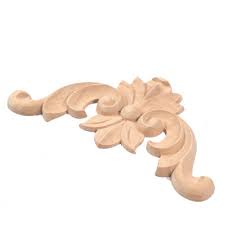 wooden carvings with fantasy pattern