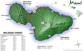 The population was 1,235 at the 2010 census. Maui Hawaii Maps Travel Road Map