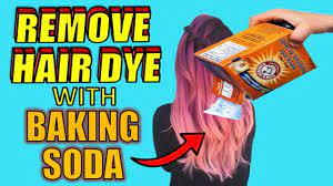 remove hair dye with baking soda