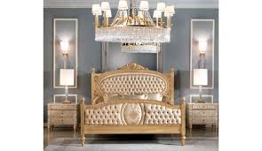 Royal And Pure Golden Bedroom Furniture Set