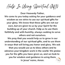powerful prayer for spiritual gifts