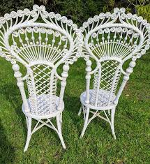 Victorian Wicker Chairs Lovely Ornate