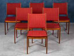 mid century danish teak dining chairs