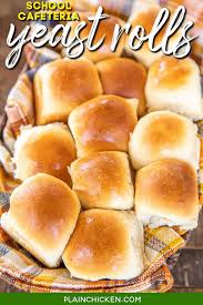 cafeteria yeast rolls plain