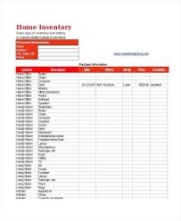 Template Excel Home Inventory Template Room Hotel Room Inventory