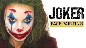 joker makeup face painting tutorial