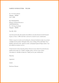 Sample Cover Letter For A Job In A Bank   LiveCareer
