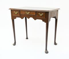 queen anne three drawer console table