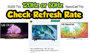how to check tv monitor screen refresh