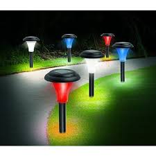Ideaworks Red White And Blue Solar Accent Lighting Skymall