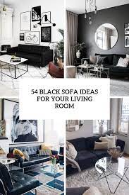 black sofa ideas for your living room