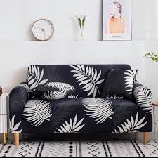 sofa cover not sofa black with white