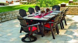 Comfo Back 8 Seat Swivel Dining Set