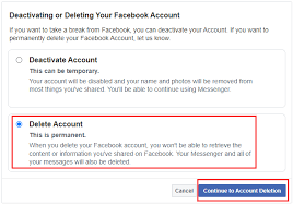 Finally, click on continue to account deletion. 2021 How To Delete Your Facebook Account In 3 Steps