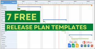 7 free release plan templates word