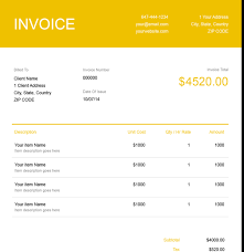 Free Electrical Work Invoice Template Freshbooks
