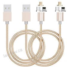 Laddertek 2packs 5th Gen Magnetic Phone Charger 3 In 1 Micro Usb Lightning Type C Data Syn Cord 3feet 1m Charging Cable For Ios Android Iphone 5g C S Se 6 6plus 7 7plus Ipad Gold Electronics B072z79719