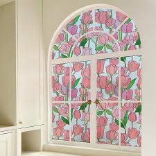 Window Privacy Static Cling Rose