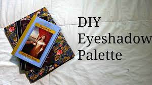 diy magnetic eyeshadow palette using