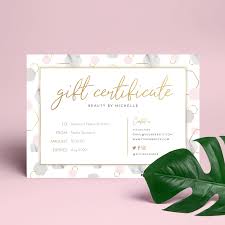 printable gift certificate template